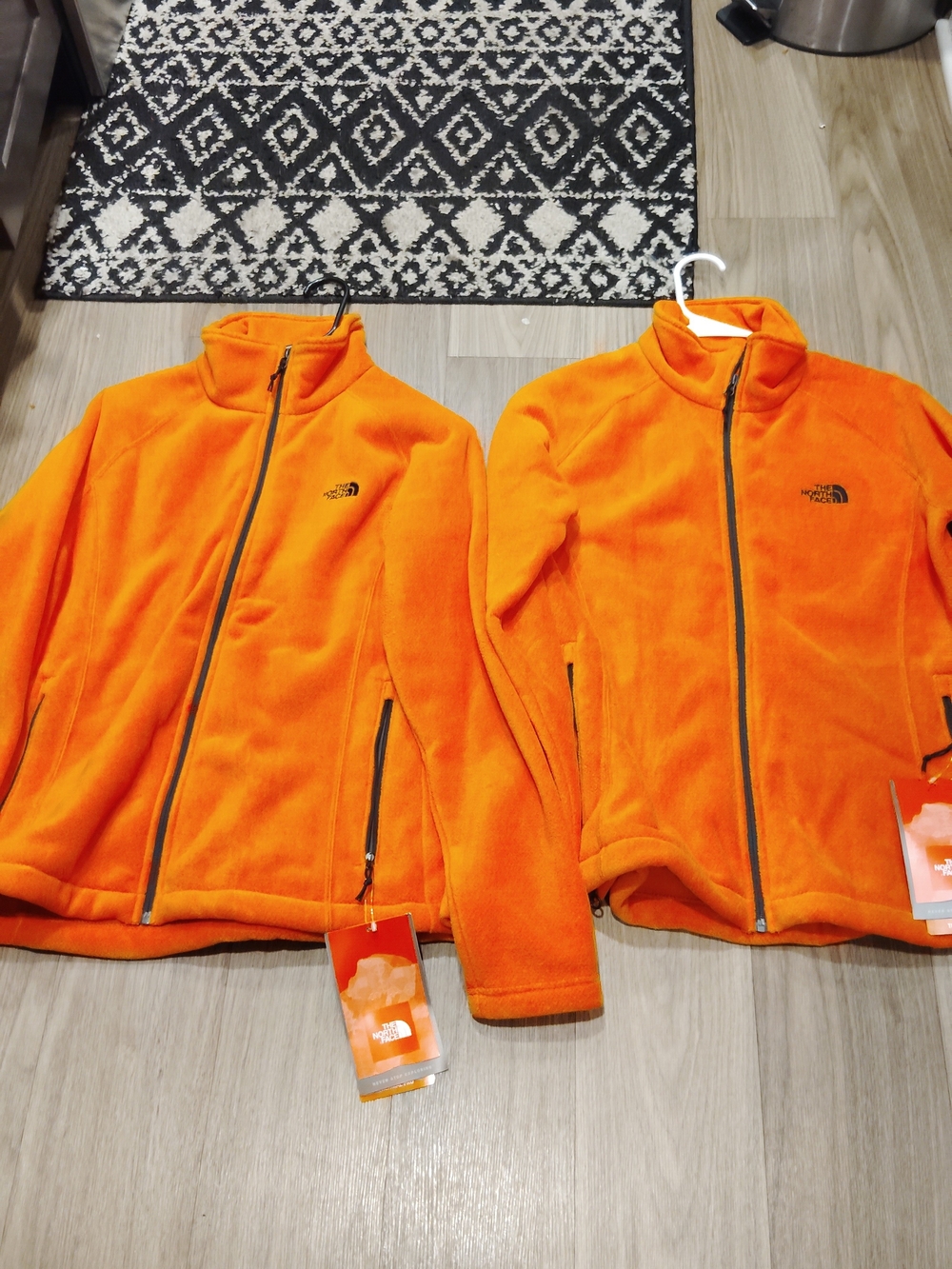 The North Face Bright Orange Kids' Full-Zip Fleece Jacket